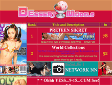 Tablet Screenshot of dessert-models.net